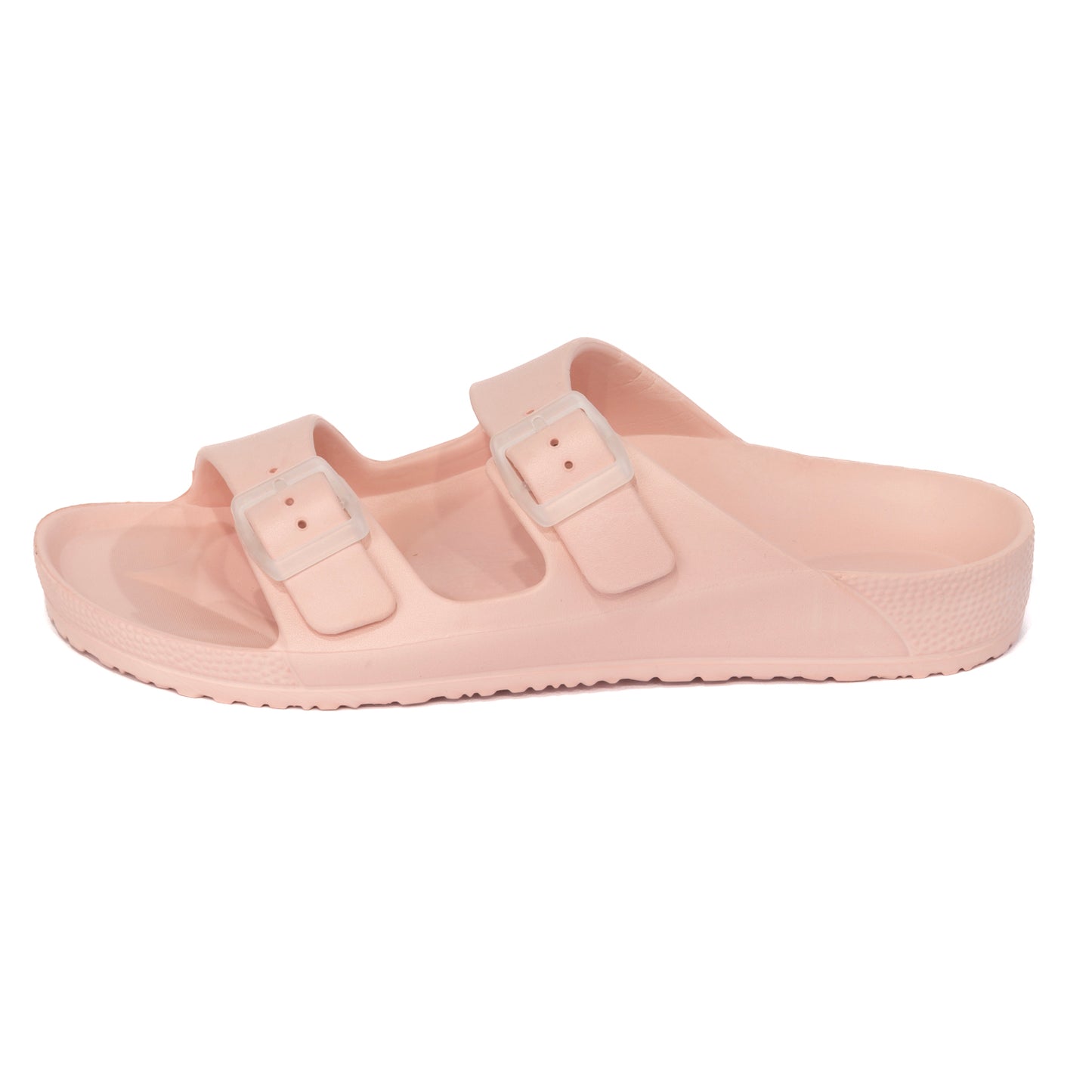 EVA Double Buckle Slippers - Pink Cashmere