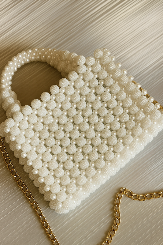 Pearl Fatafet Bag – Off White