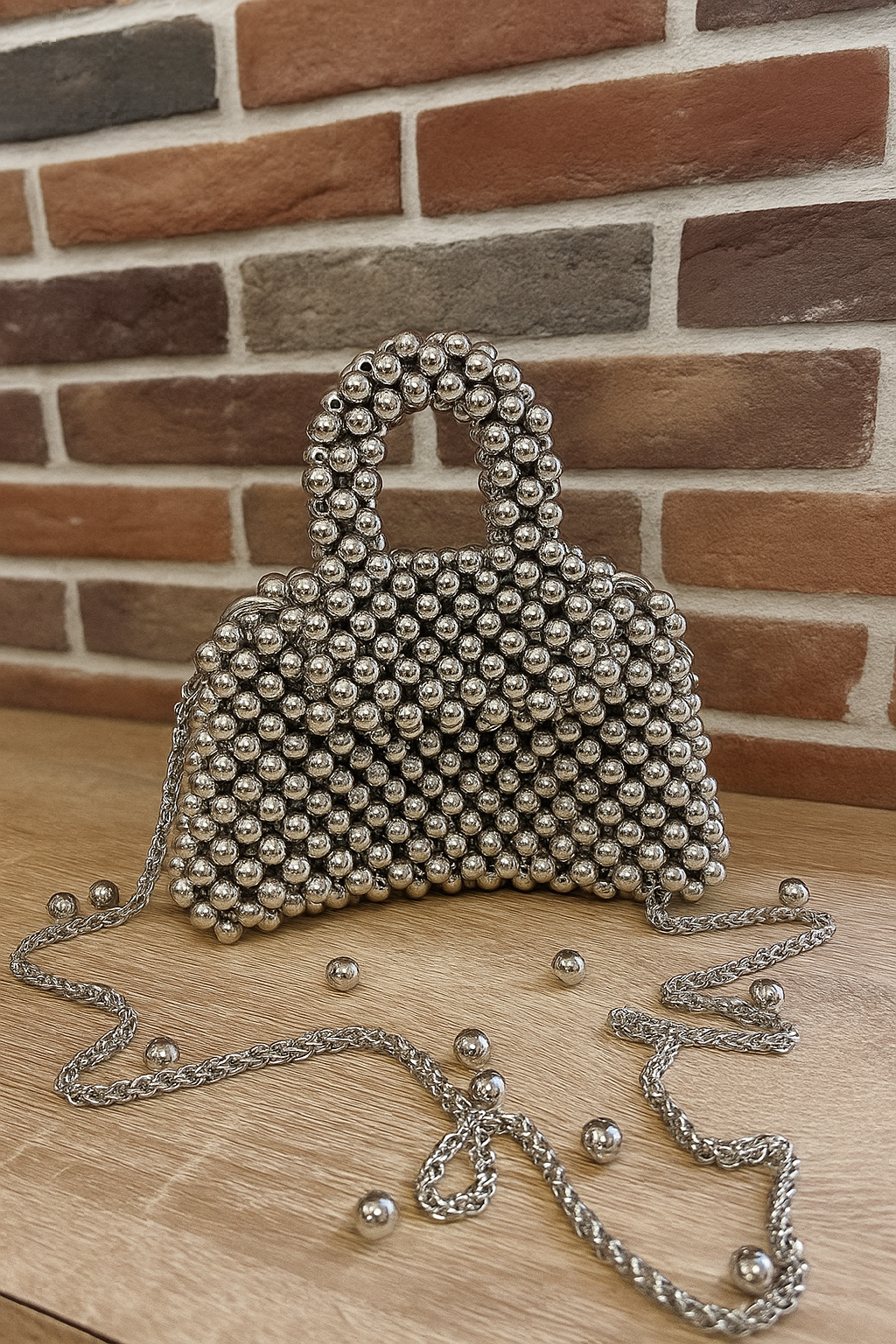 Pearl Bag - Silver