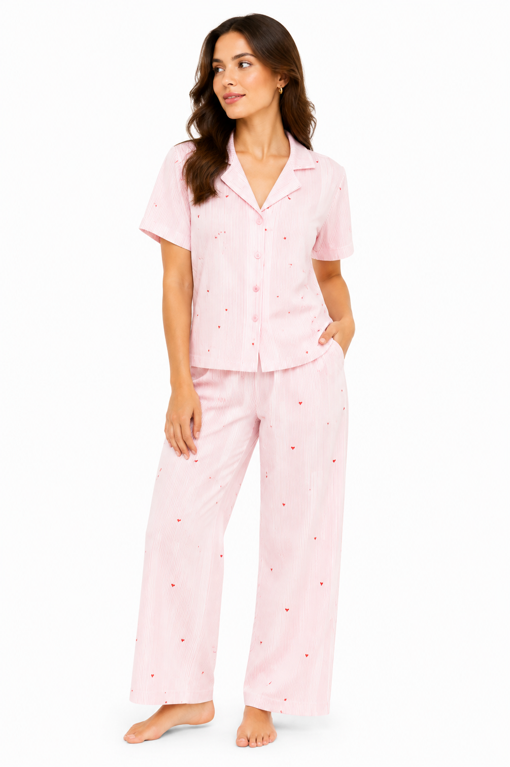 Printed Classic Pajama - Pink