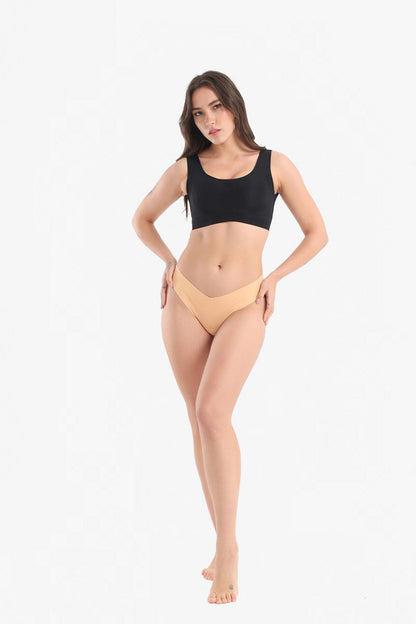 Seamless Silhouette Thong Skin -Skin Toned