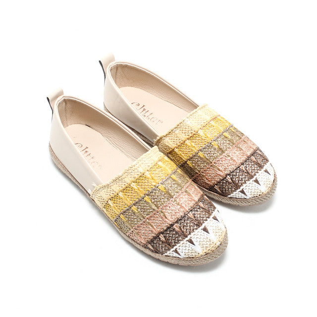 Canvas Elegant Ballerina Shoes - Multicolor