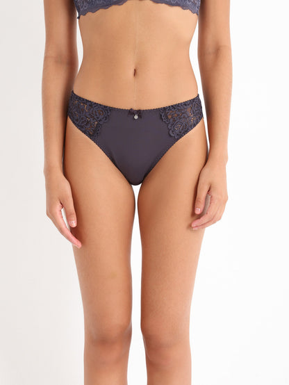 Lace Desire Bikini - Dark Gray