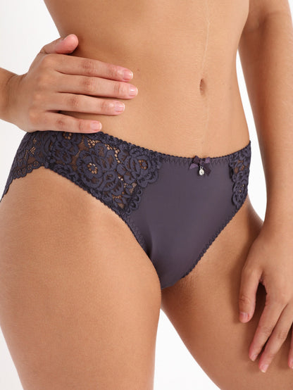 Lace Desire Bikini - Dark Gray