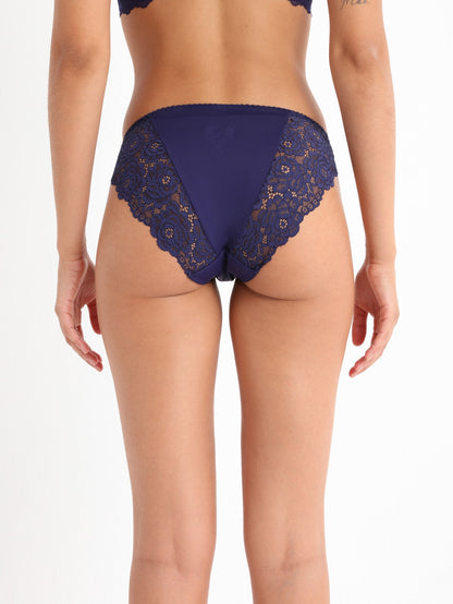 Lace Desire Bikini - Navy Blue