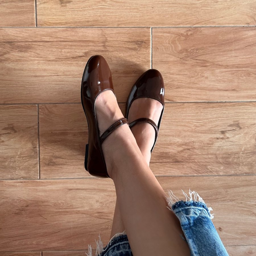 BAILATIRA FLASH CHOCOLATE BROWN (Round -Toe)