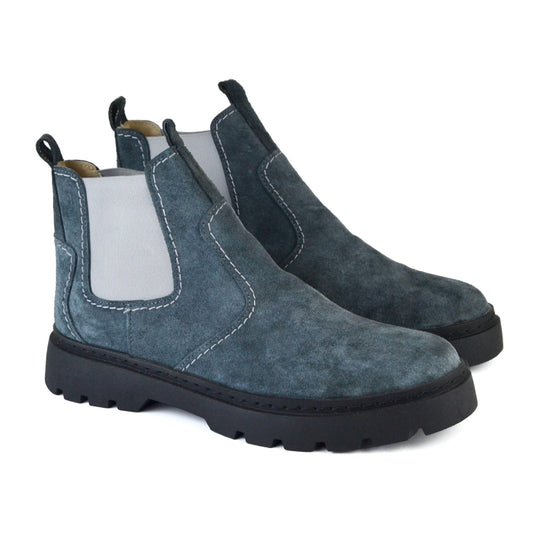 Suede Leather Boot  Shark