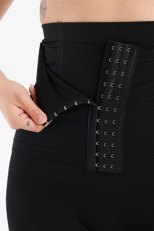 Corset Shorts with Waist Trainer Black