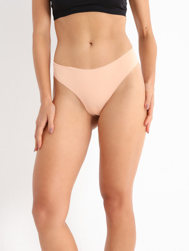 Seamless Elegance Thong Pink Nude