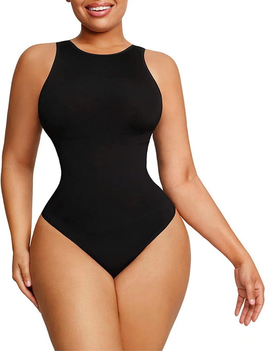 Sculpting Confidence Thong Bodysuit Black