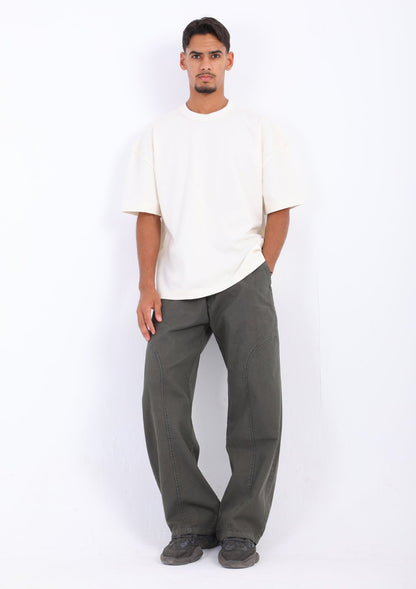 Gabardine Panel Pants