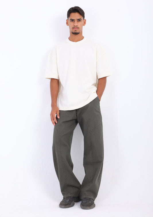 Gabardine Panel Pants