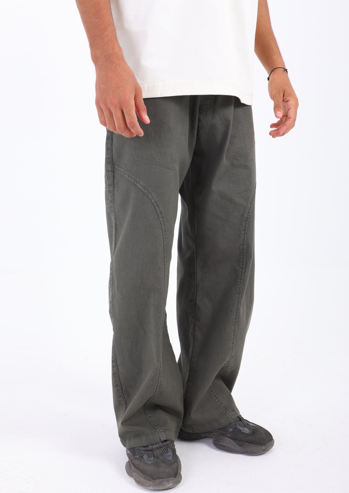 Gabardine Panel Pants