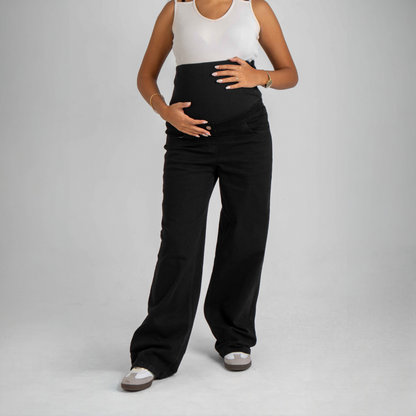 Wide-Leg Maternity Jeans