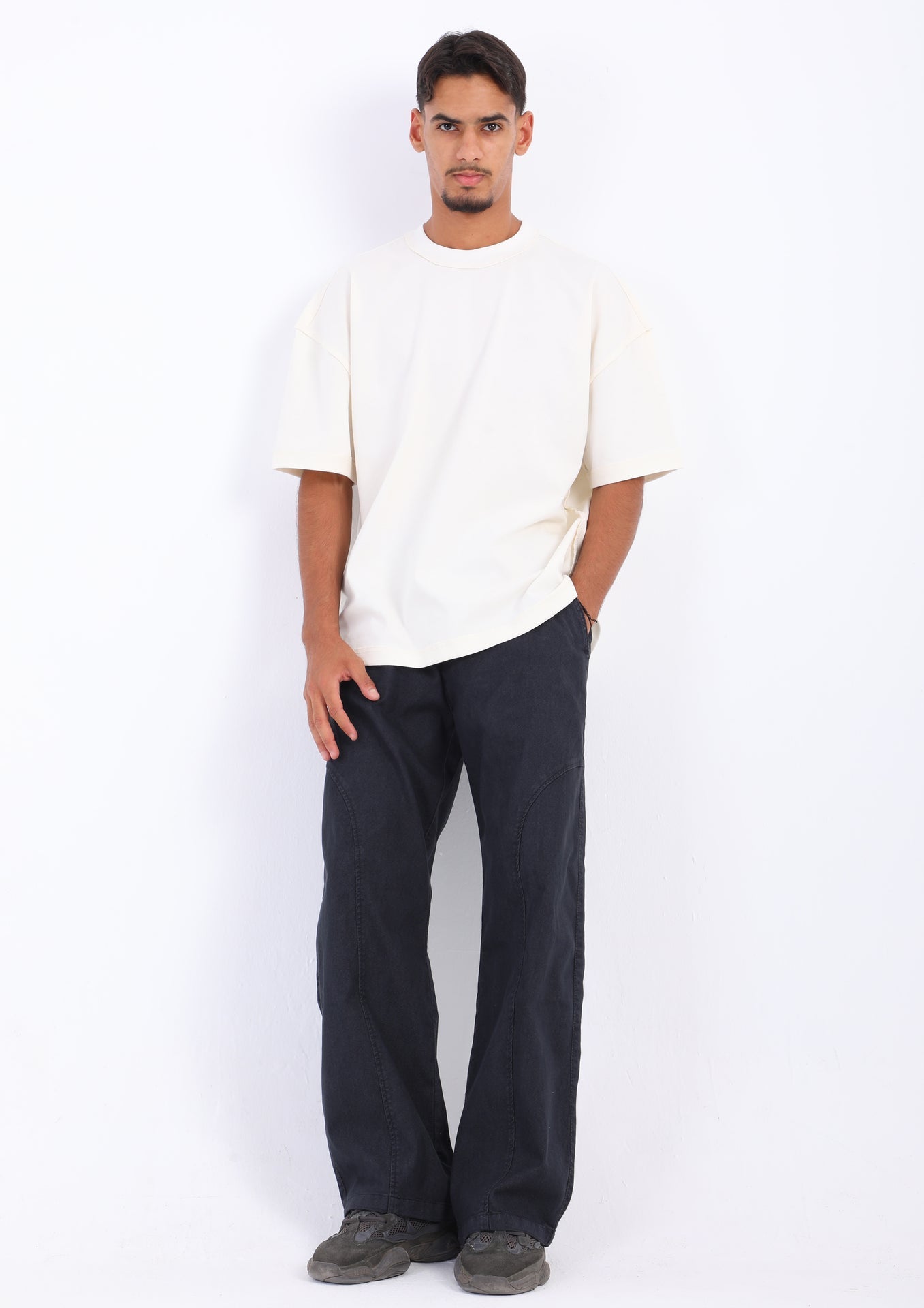 Gabardine Panel Pants