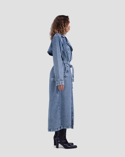 Denim Trench Coat