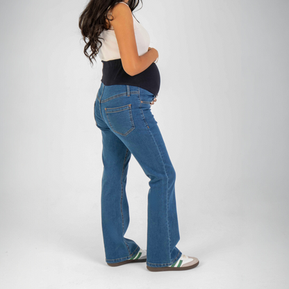 Flare-Leg Maternity Jeans