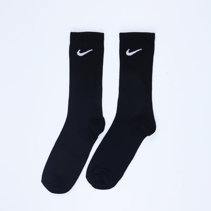 Cotton Basic Crew Socks – Black