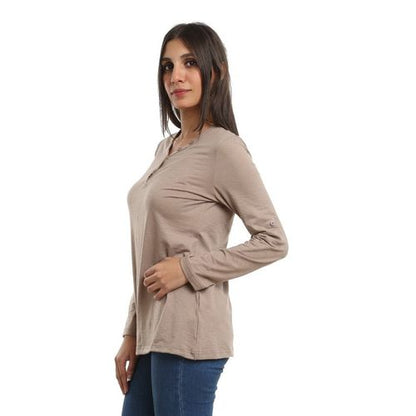 Henley Shirt Long Or 3/4 Sleeve