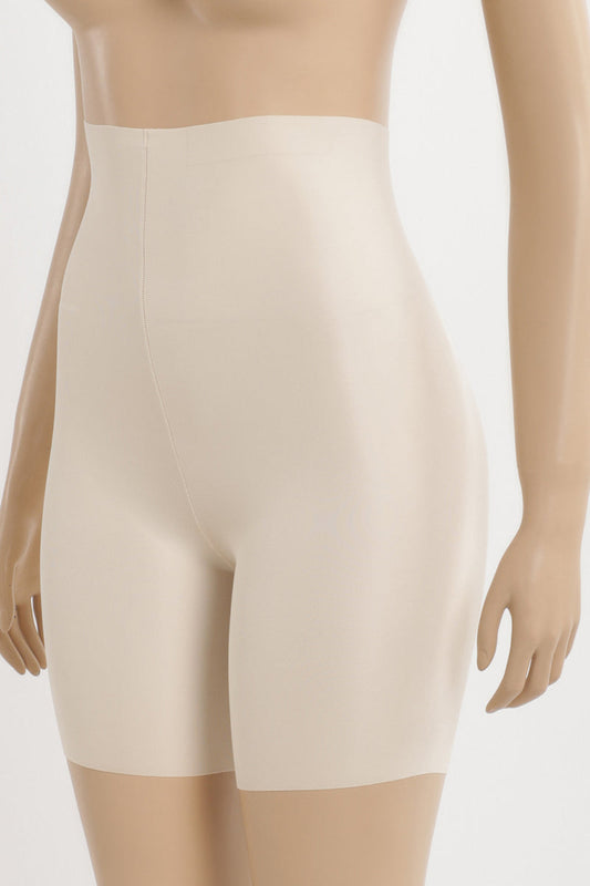 Polyamide Blend Plain High Waist Thigh Slimmers – Nude