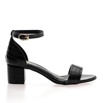 Flocked Leather Sandal