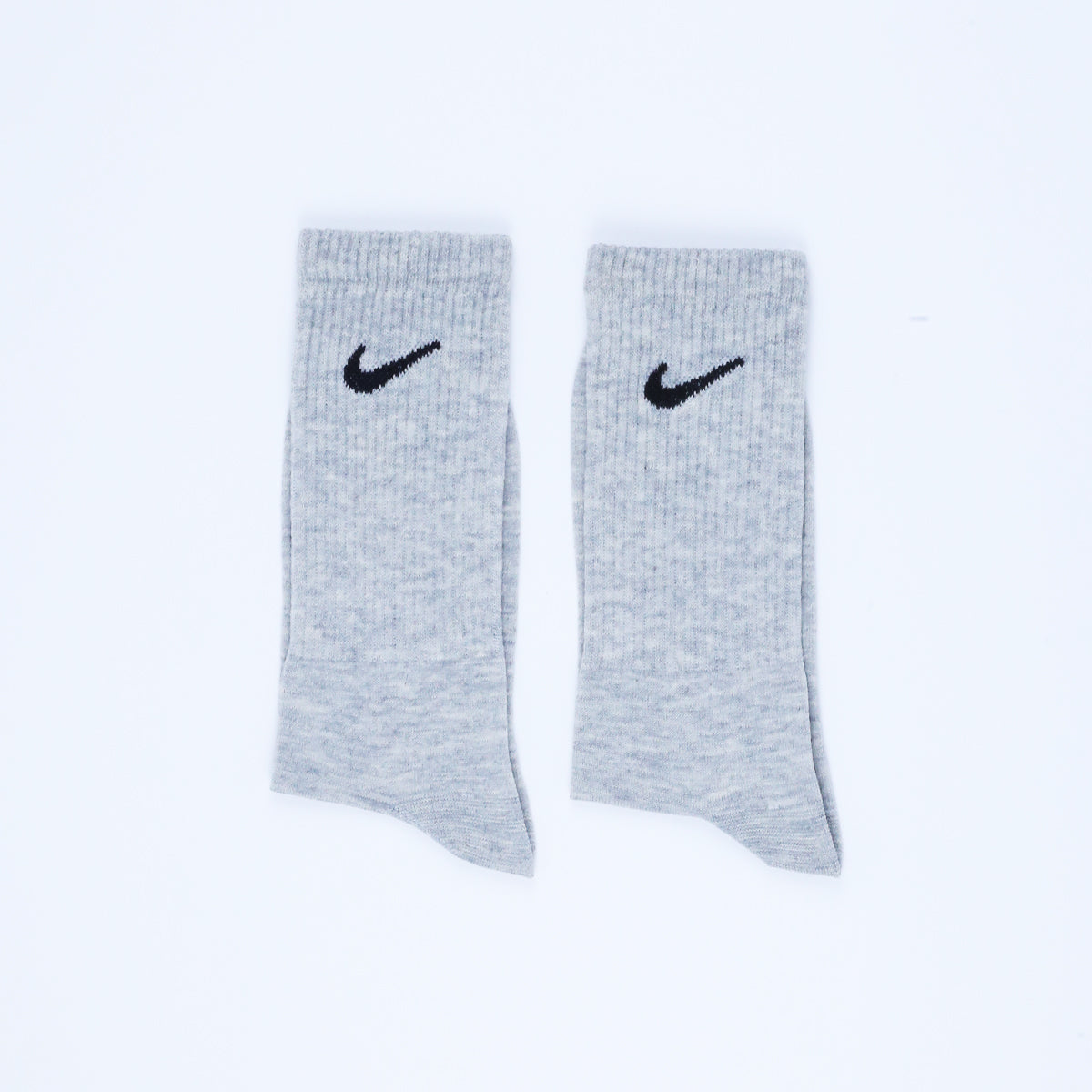 Cotton Basic Crew Socks – Grey