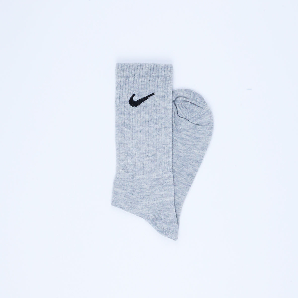 Cotton Basic Crew Socks – Grey