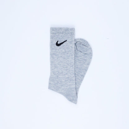 Cotton Basic Crew Socks – Grey