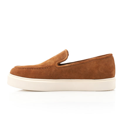 Suede Solid Loafers – Havan