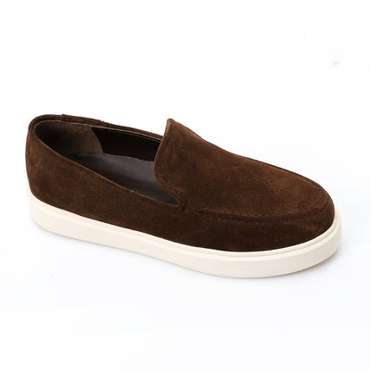 Suede Loafers – Brown