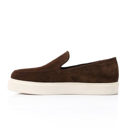 Suede Loafers – Brown