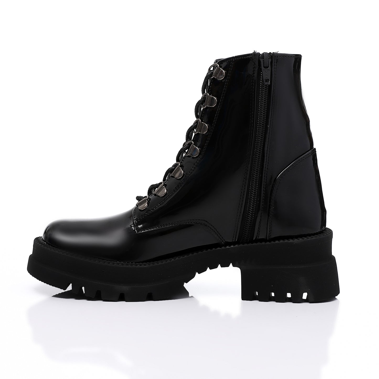 Side Zipper Half Army Boot