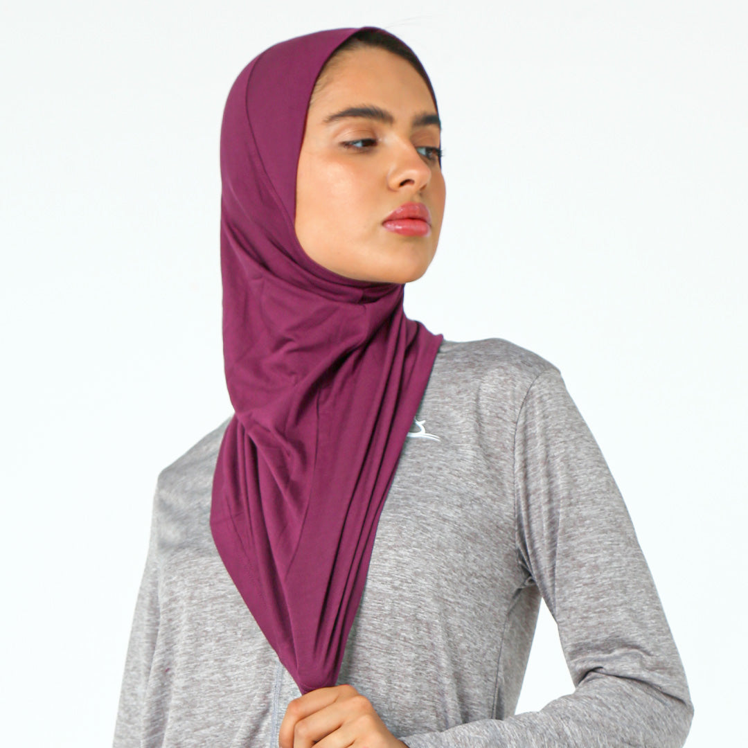 Doe hijab headband - Plum - Champsland