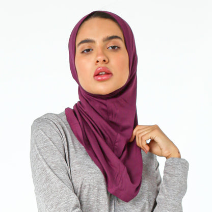 Doe hijab headband - Plum - Champsland