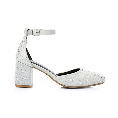 Jeweled Satin Soiree Shoes