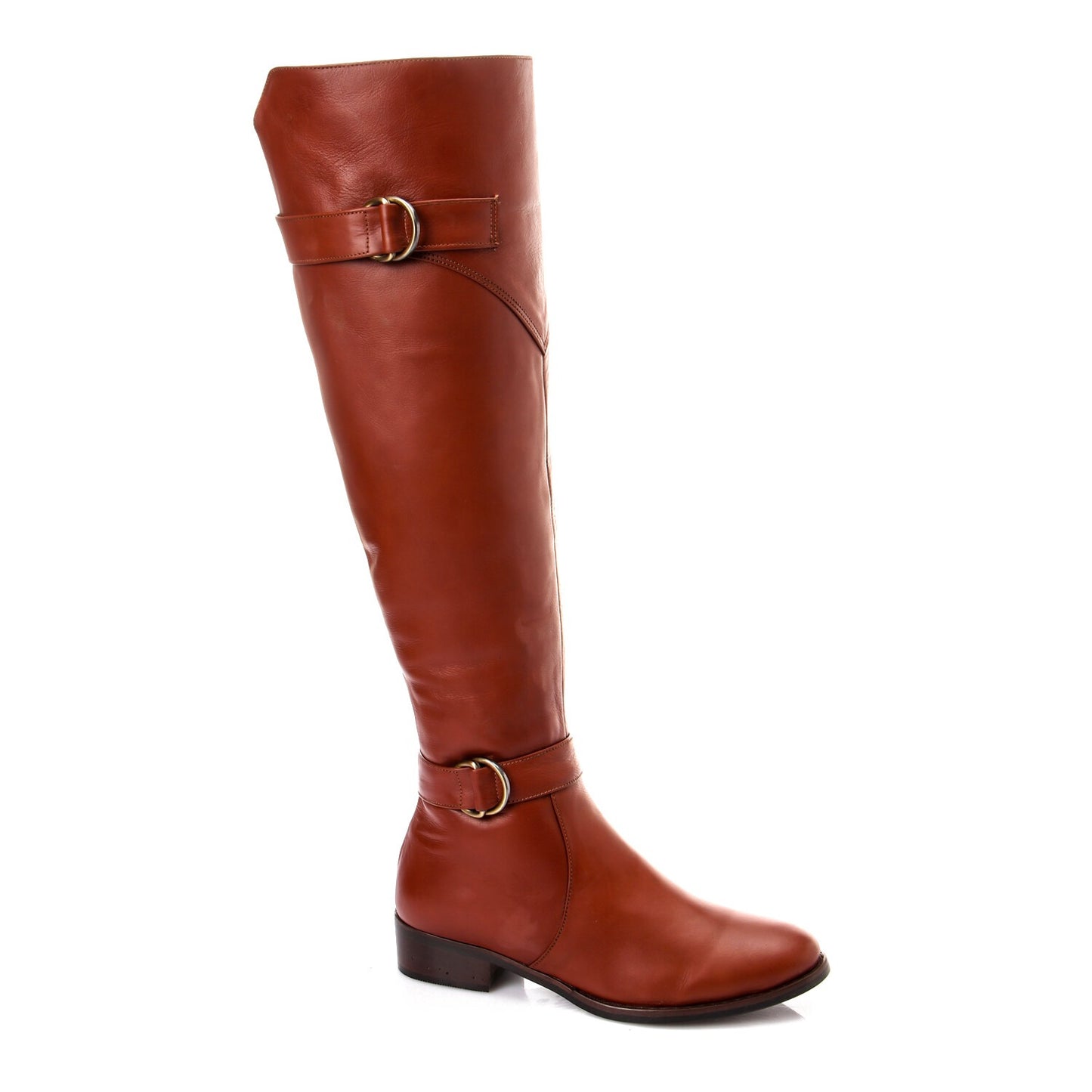 Knee High Low Heeled Boot