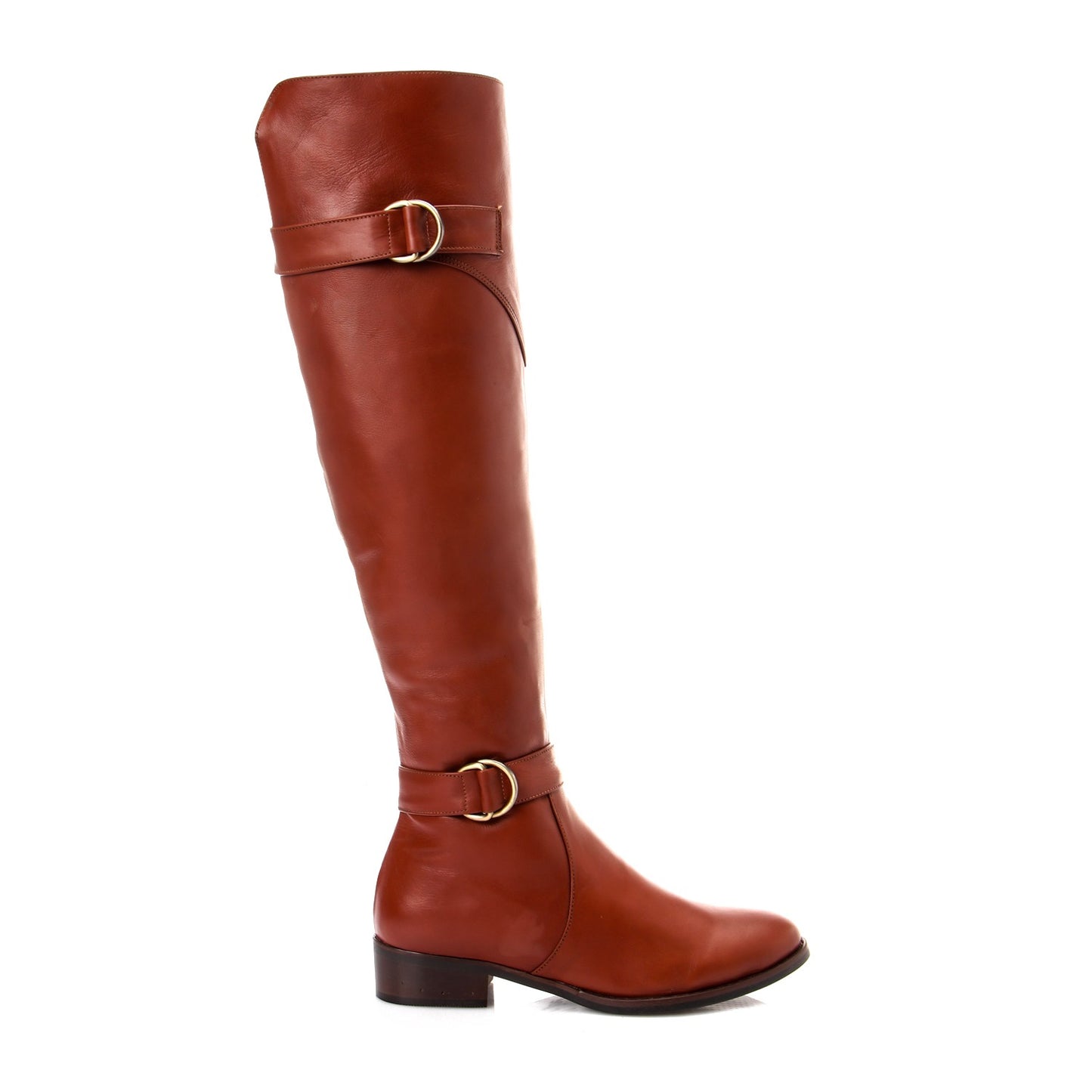 Knee High Low Heeled Boot