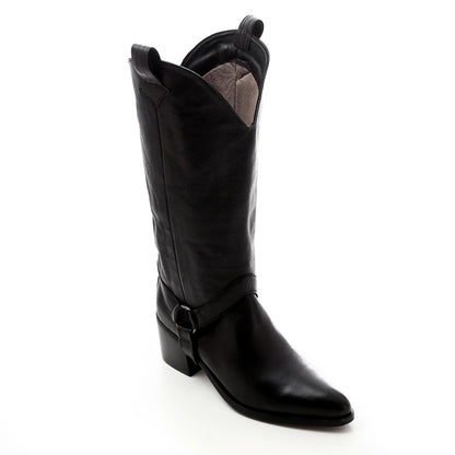 Mid-Calf Triangular Cowboy Boots