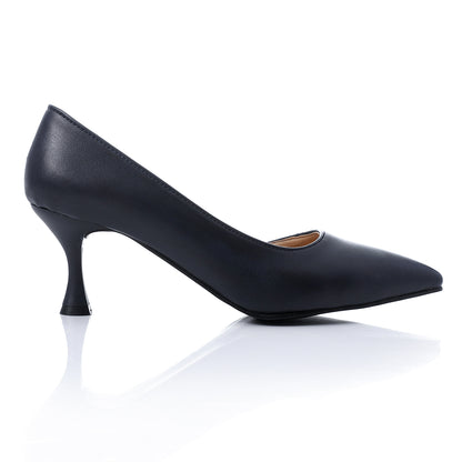 Slip On Pointed Toecap Kitten Heel Pumps