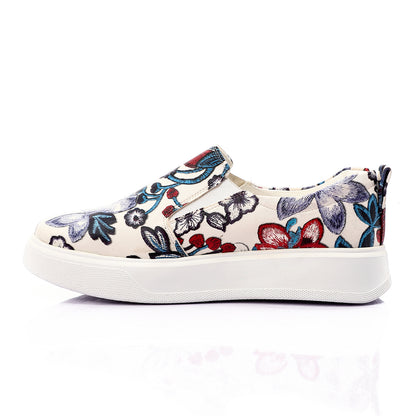 Textured Floral Leather Slip On Casual Espadrilles