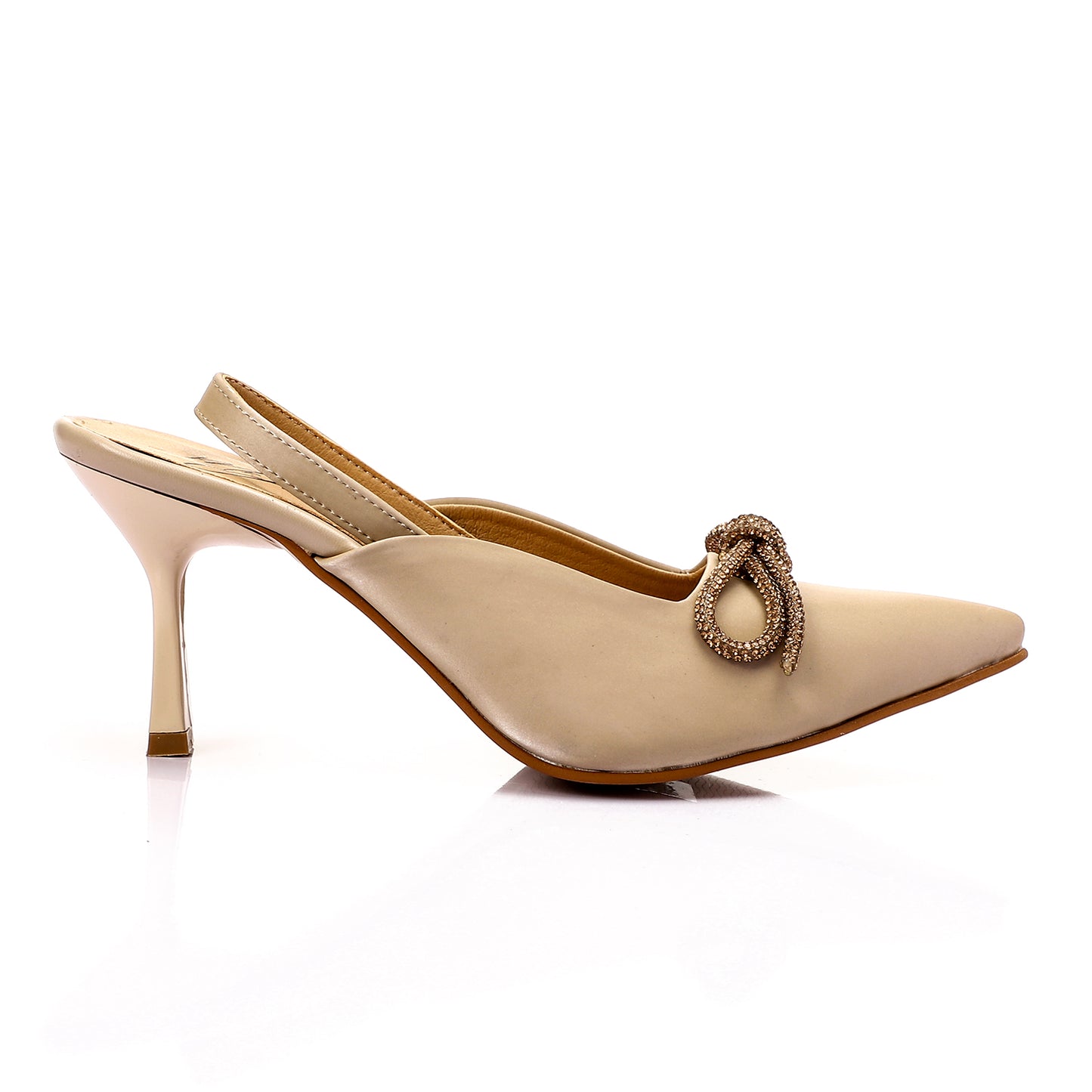 Elegant Pointed Pumps With Upper Ribbon