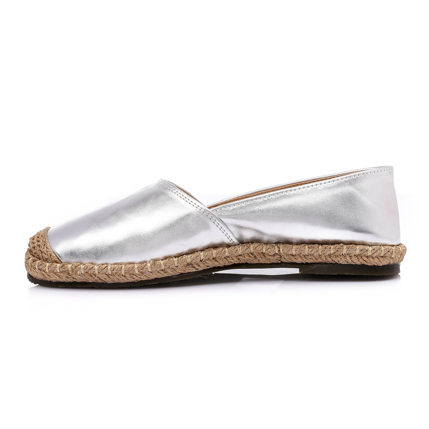 Straw Sole Slip On Women Flats