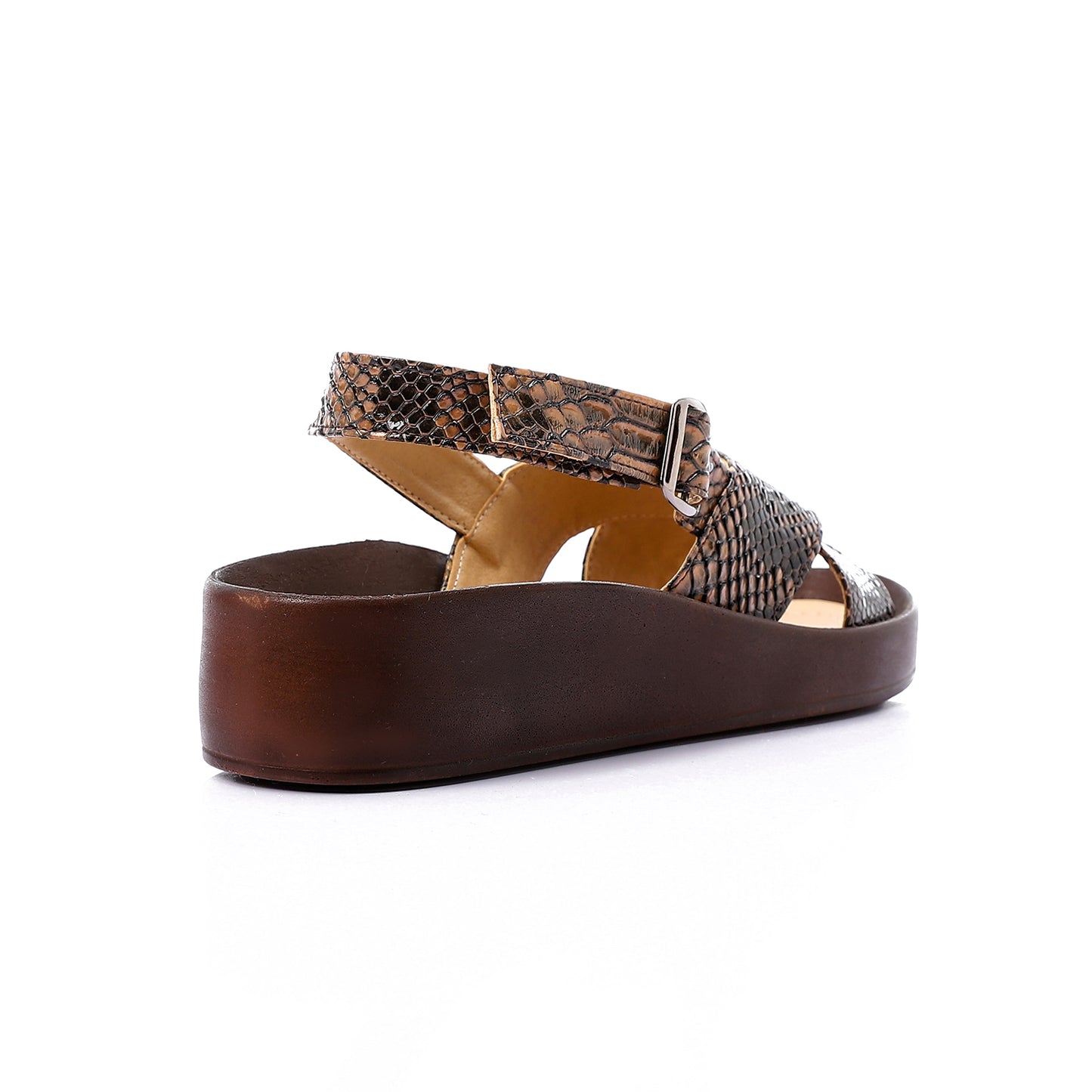 Cross Toecap Reptile Skin  Sandals