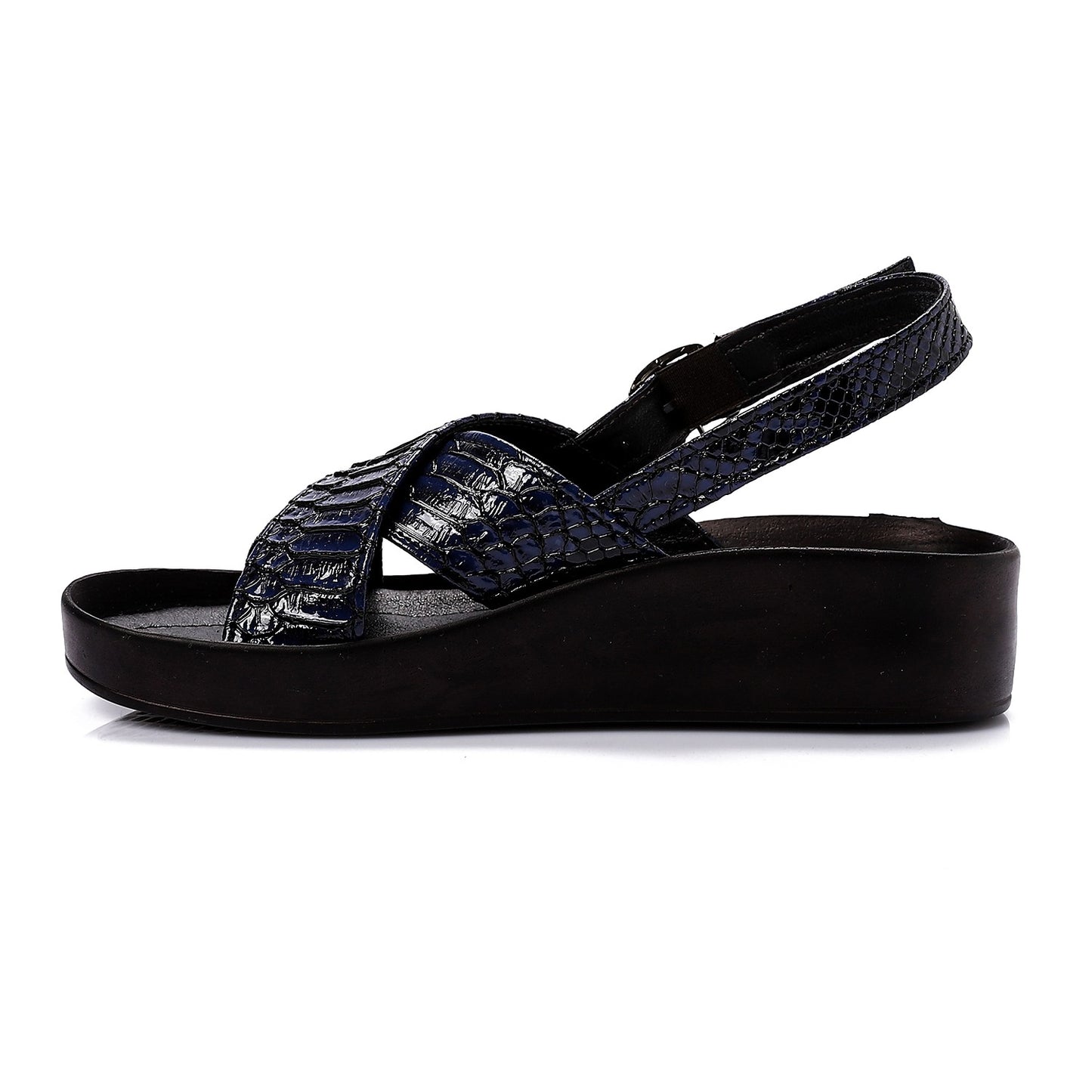 Cross Toecap Reptile Pattern Sandals