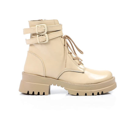 Double Closure Plain Verne Boots