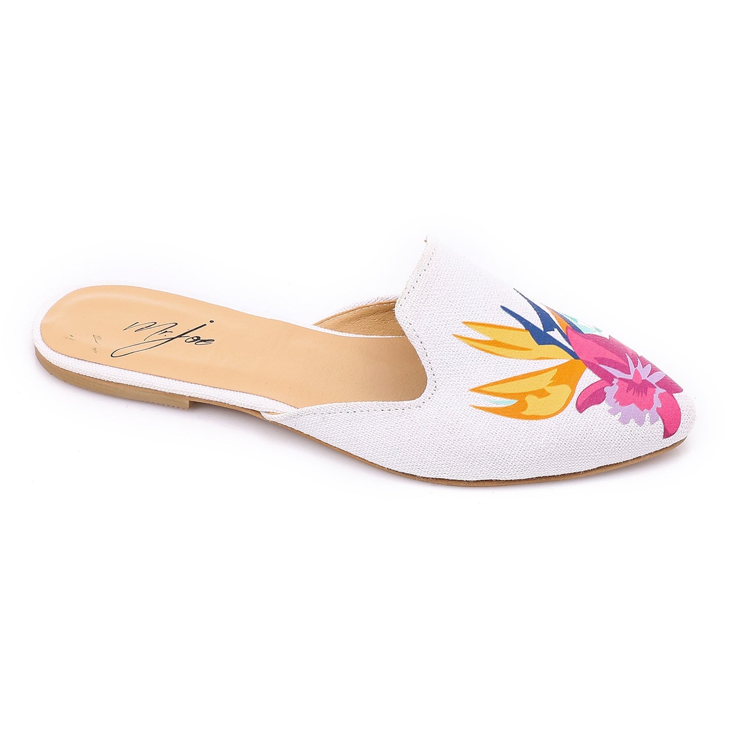 Slip On Whitem Mules