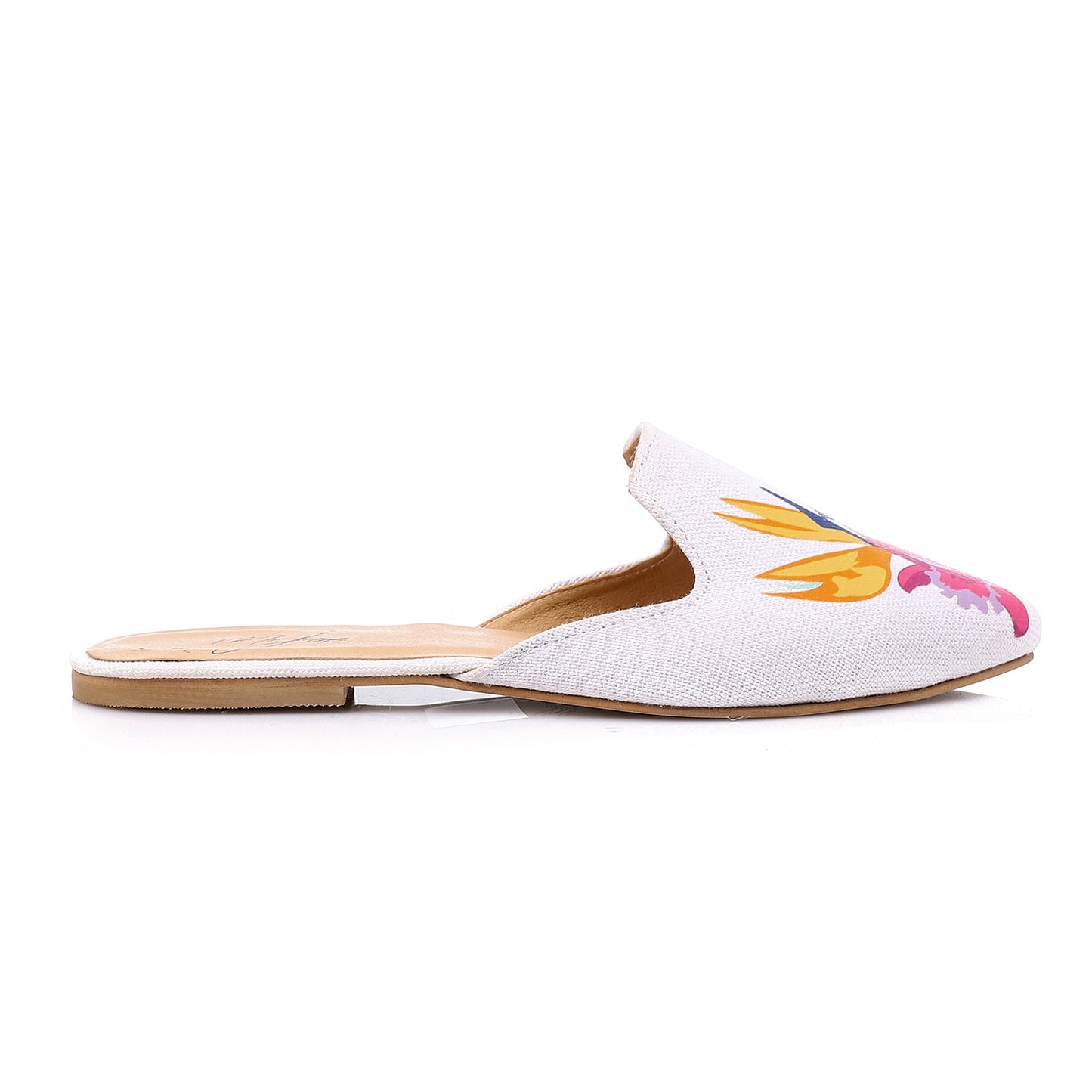 Slip On Whitem Mules