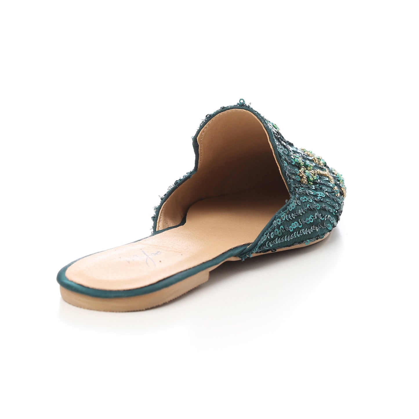 Slip On Embroidered Mules