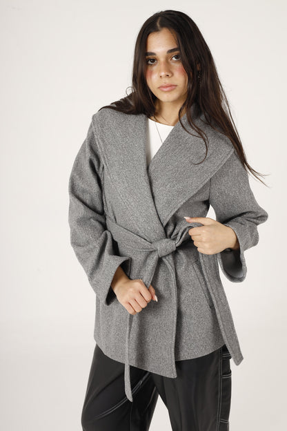 Shawl Collar Wool Jacket