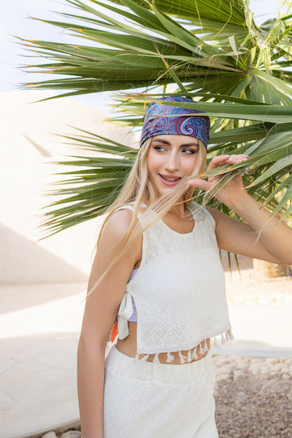 Rokama Lace Two-Piece Set - Beige